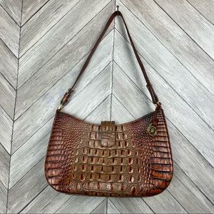 Vintage BRAHMIN Melbourne Toasted Almond Shoulder Bag